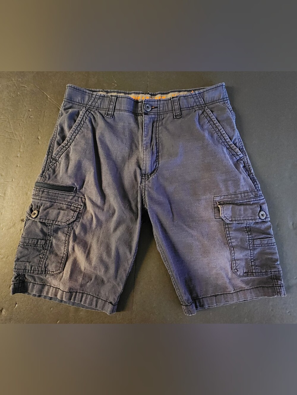 Mens Wearfirst Ripstop Cargo Shorts Size 34 Cotton Blend Preowned Good